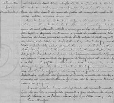 Assento Paroquial 1885